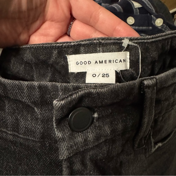 NWT Good American Good 90s Washed Black size 0/25 - Picture 7 of 7